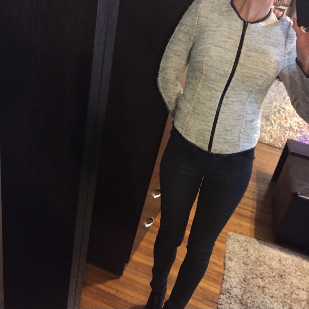 Zara tweed blazer jacket